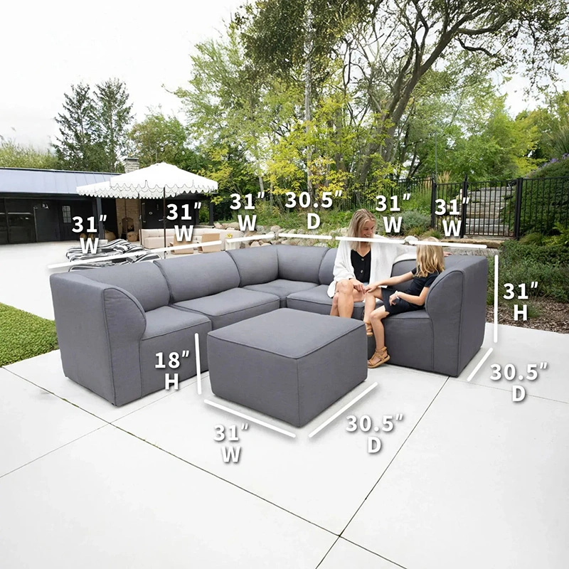 Patio Sectionals are durable enough to be cleaned