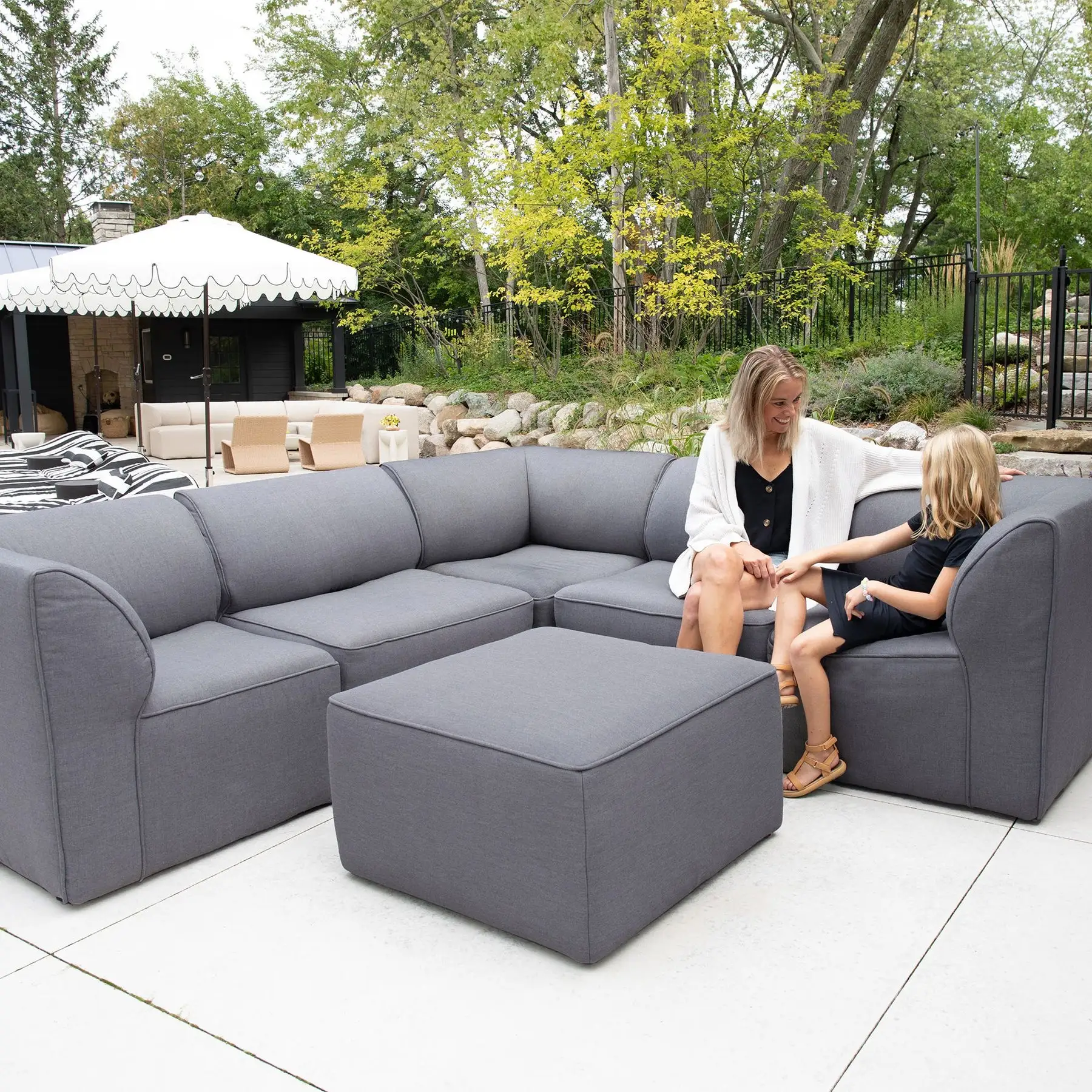 Patio Sectionals are durable enough to be cleaned