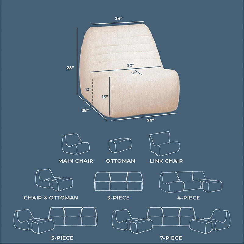 Luxury Outdoor Chair and Ottoman Set
