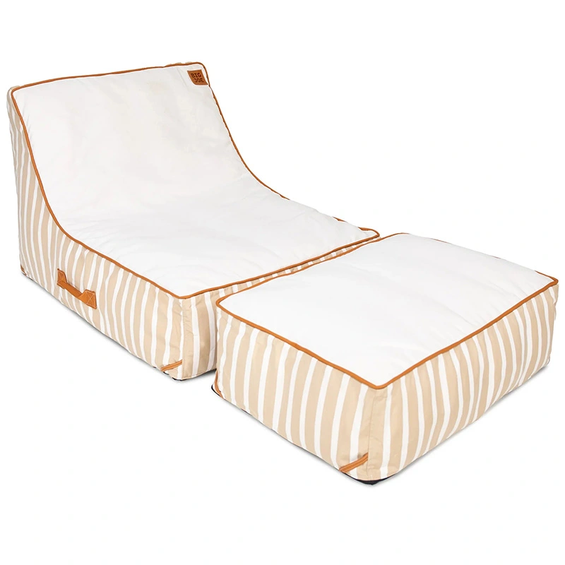 Pool and Patio Lounger with Ottoman