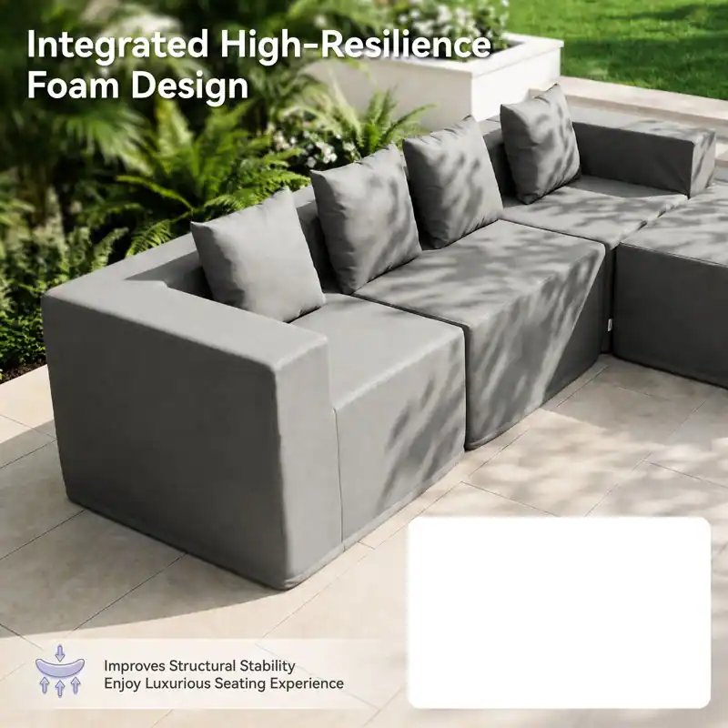 Outdoor Modular Patio Sectional Sofa Set