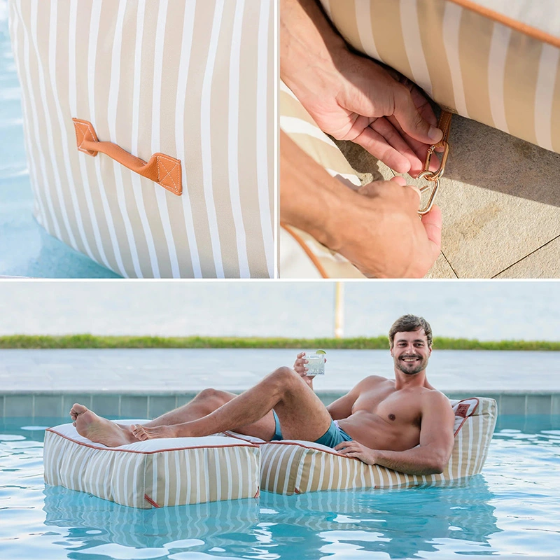 Pool and Patio Lounger with Ottoman