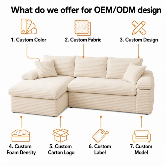 Superior Quality Low Shipping Cost High-Resilience Couch in a Box