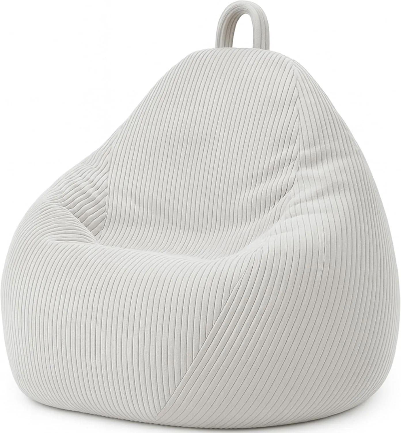 Soft Corduroy Bean Bag with Compressiable Shredded Foam Padding