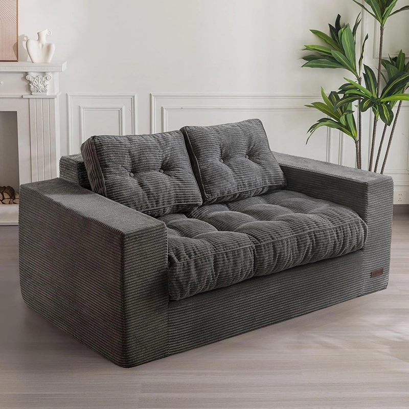 Loveseat Boneless Couch with Tufted Cushion & Backrest
