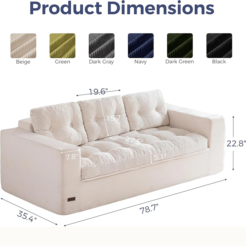 79" Loveseat Sofa Couch for Small Spaces