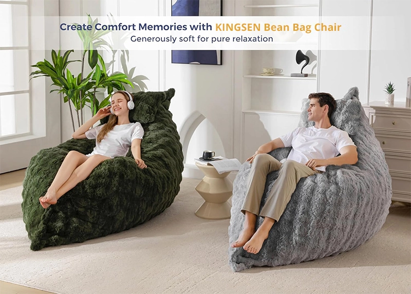 3 in 1 Bean Bag Chair, Cozy Lounger, and Floor Bed