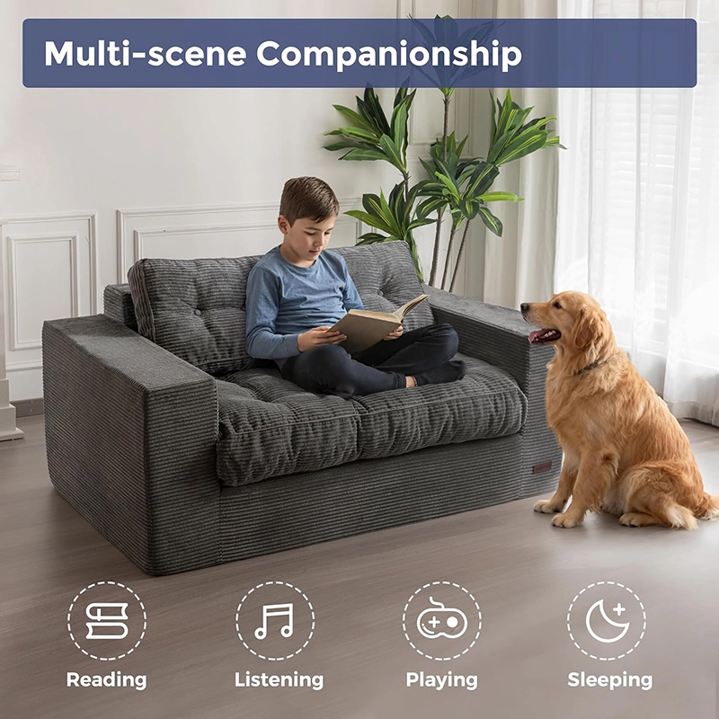 Loveseat Boneless Couch with Tufted Cushion & Backrest