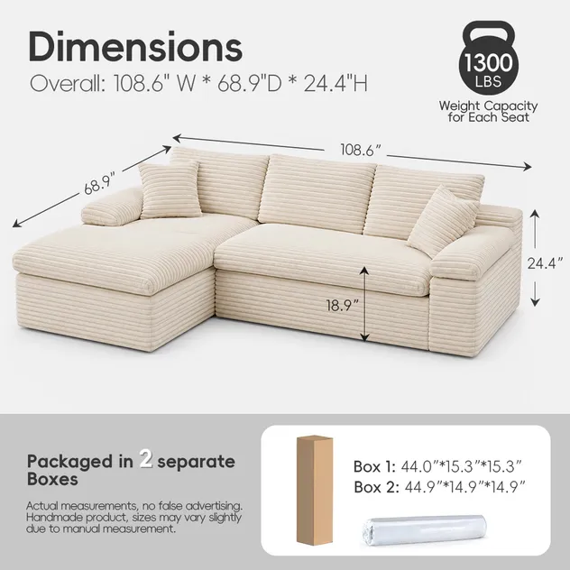 Superior Rebound Performance Living Room Sofa