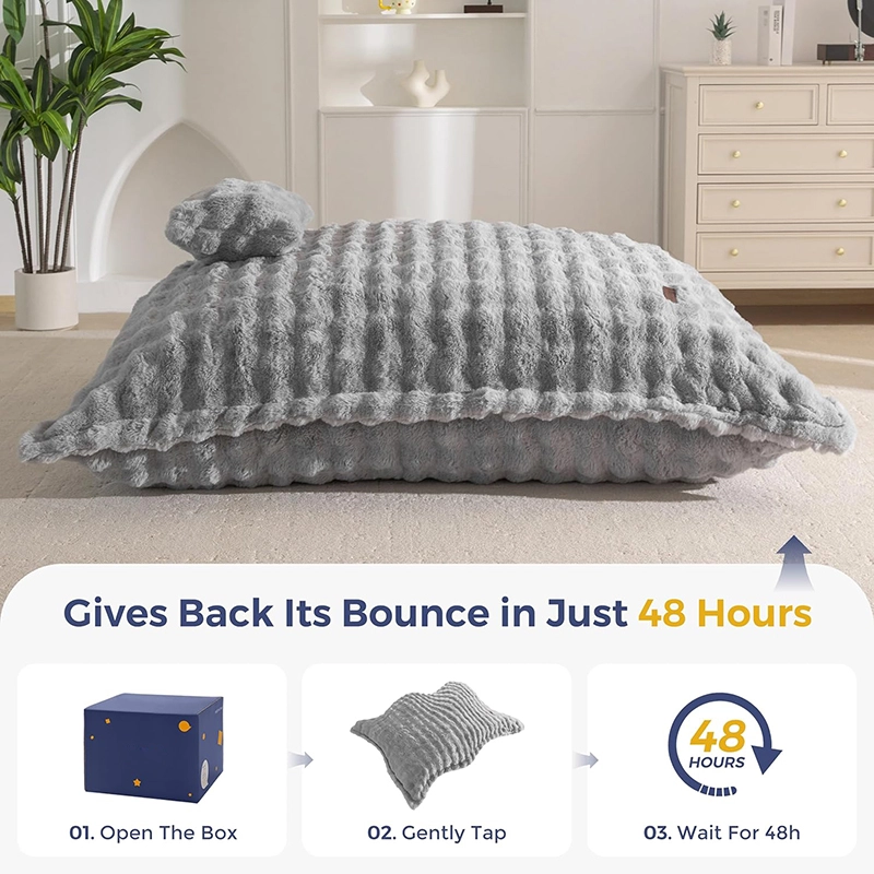 3 in 1 Bean Bag Chair, Cozy Lounger, and Floor Bed