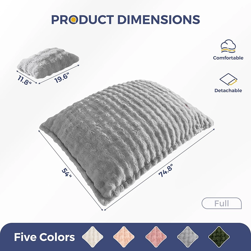 3 in 1 Bean Bag Chair, Cozy Lounger, and Floor Bed