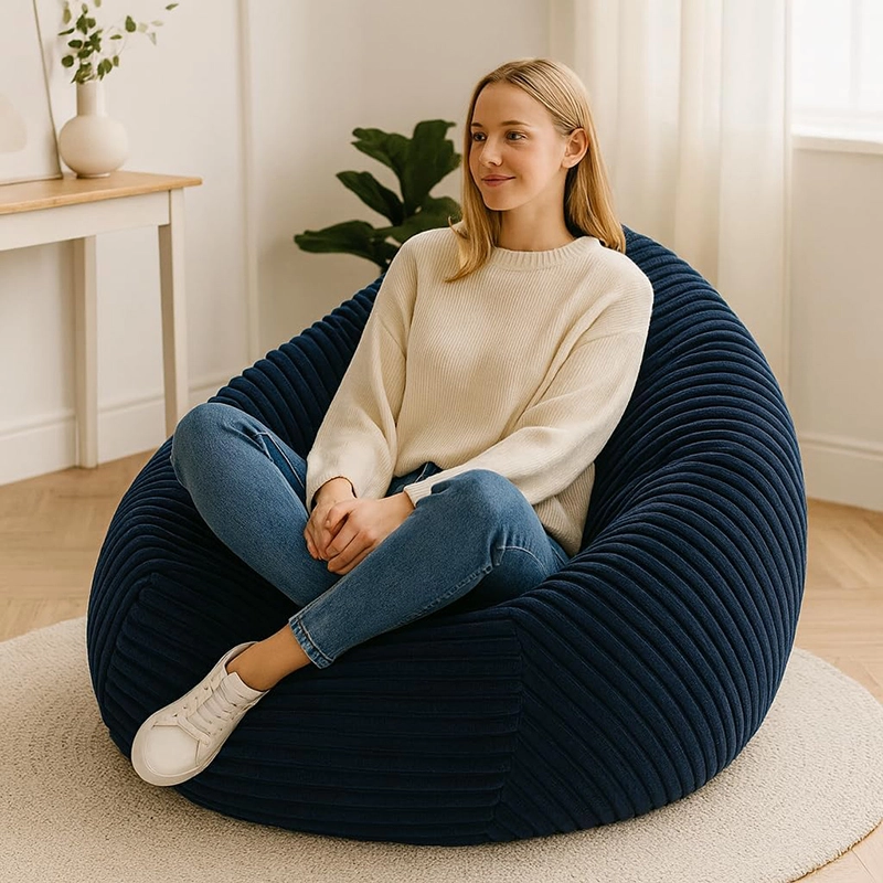 Cheaper Corduroy Bean Bag Chair for Adults and Children