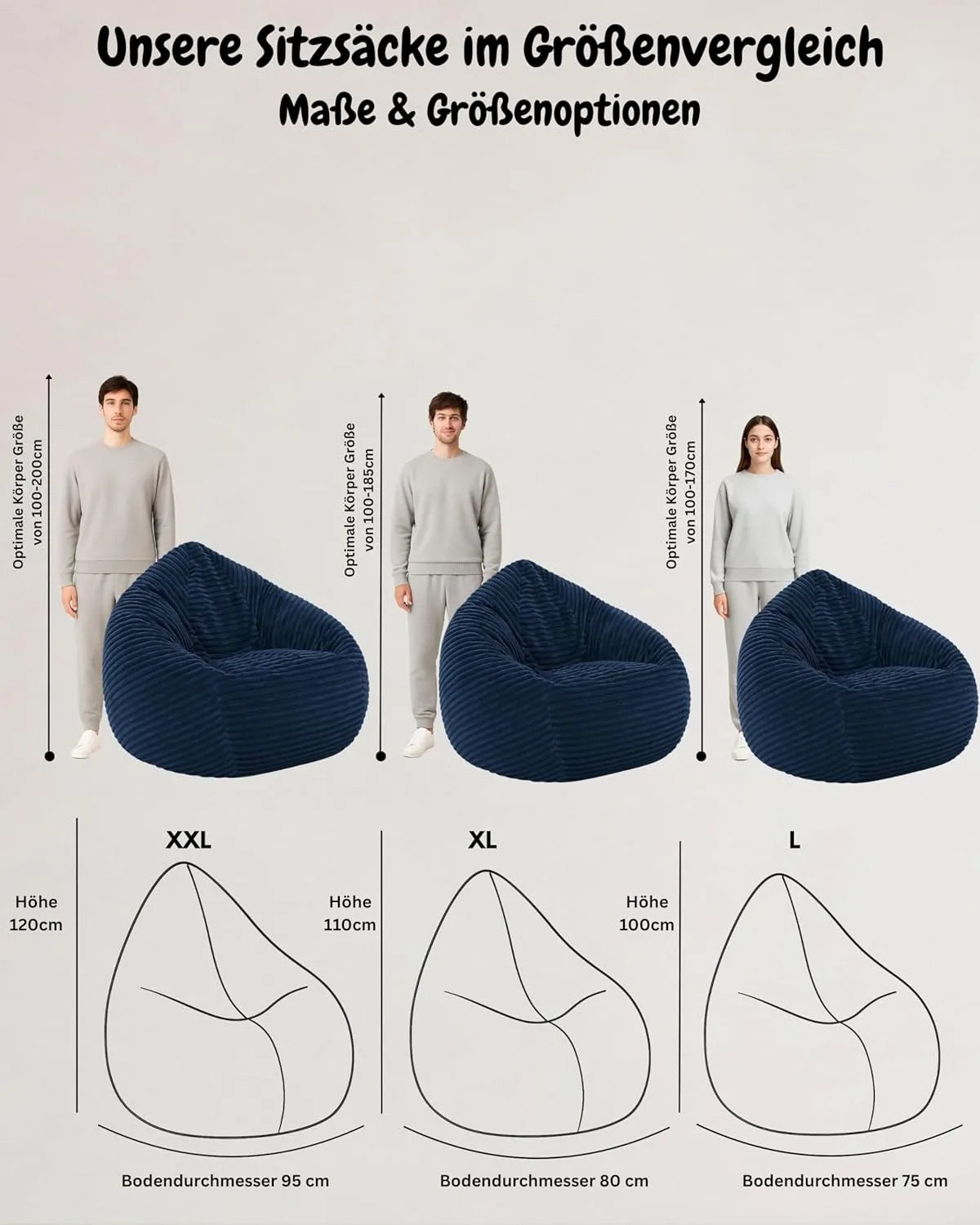 Cheaper Corduroy Bean Bag Chair for Adults and Children