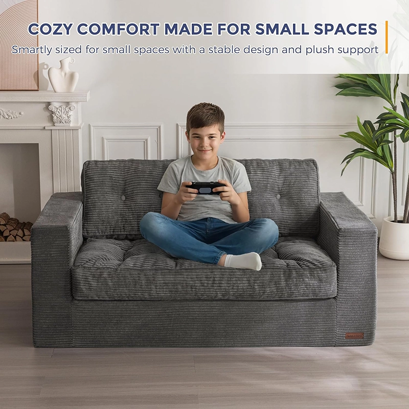 Loveseat Boneless Couch with Tufted Cushion & Backrest