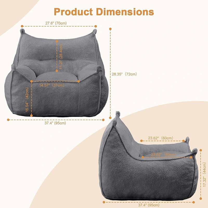 Ergonomic Comfort Bean Bag Lounge Chair