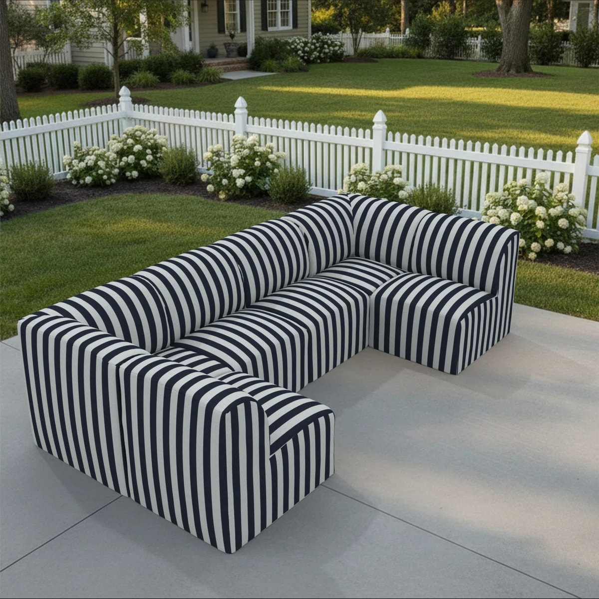 Colorful Patio Water-resisant Modular Sectional Compressed Sofa Set