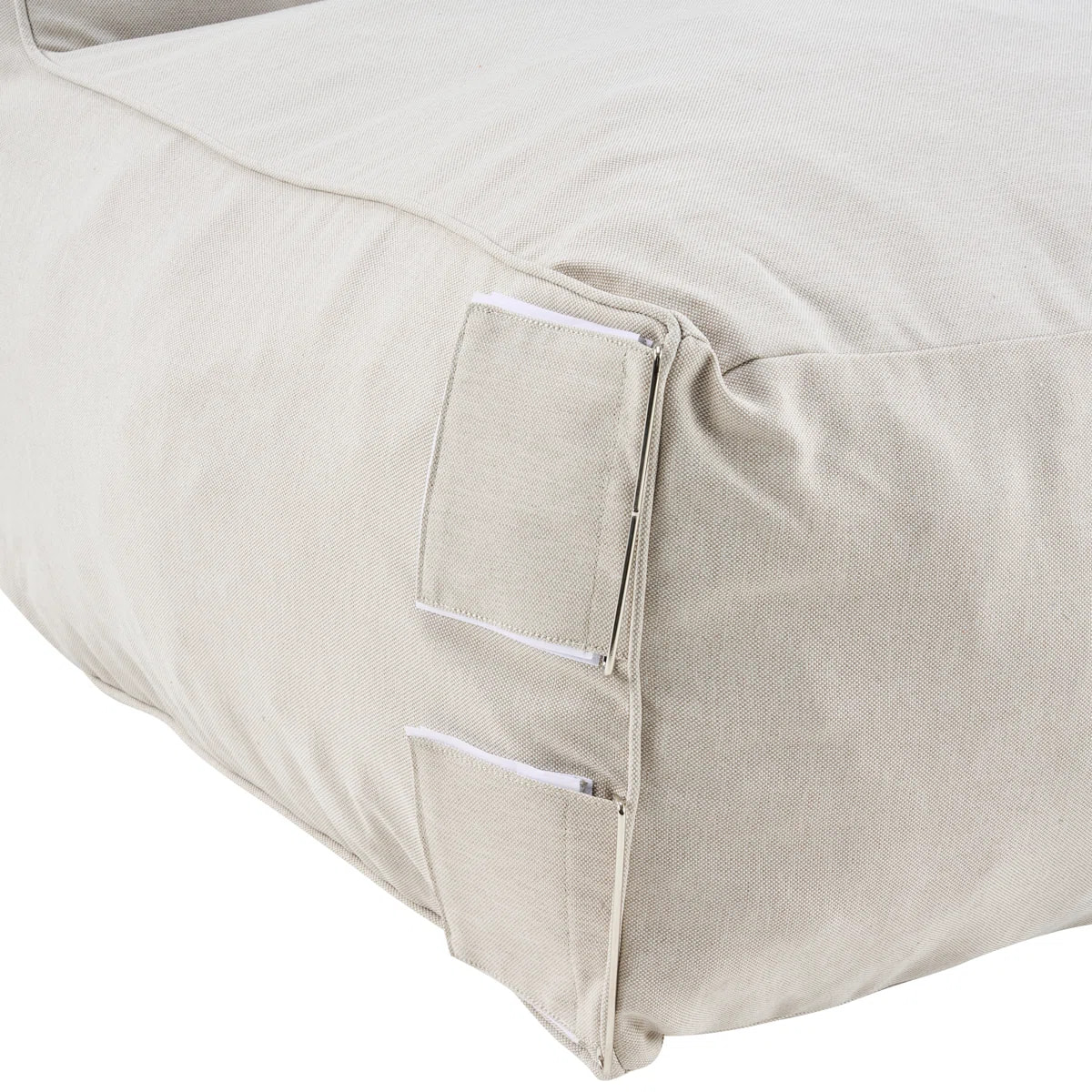 Outdoor Olefin Bean Bag Sectional Sofa With Compressiable Shredded Foam Fill