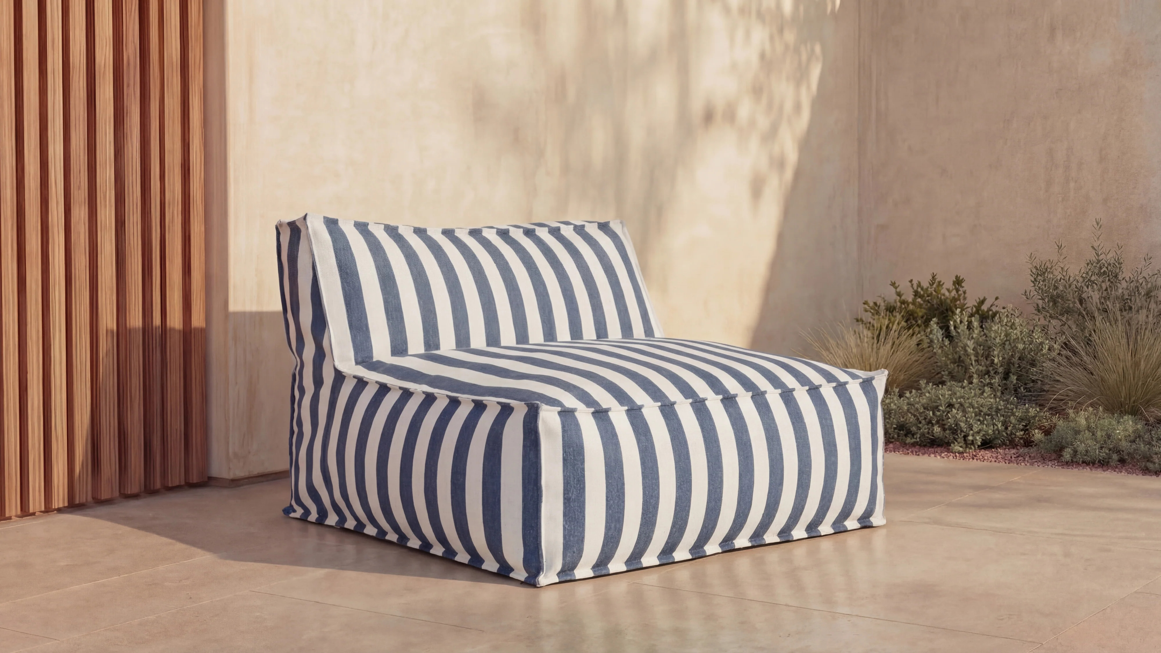 Outdoor Compressiable Lazy Couch With Ottoman