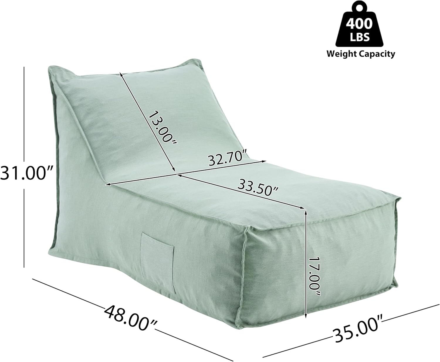 Patio Pool Lounge Chairs With Compressiable Foam and Water-resistant Fabric