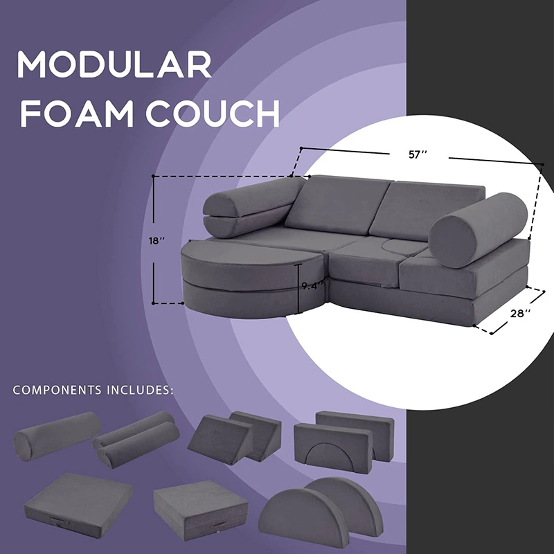 14Pcs Kids Foam Modular Play Couch