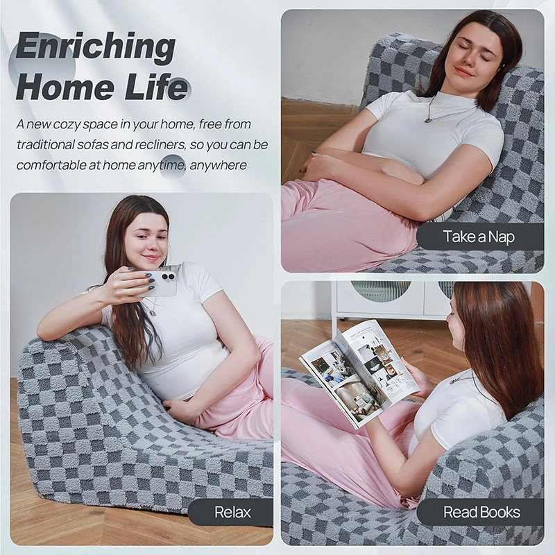 Modern Recliner Lazy Sofa Chair For Bedroom & Balcony