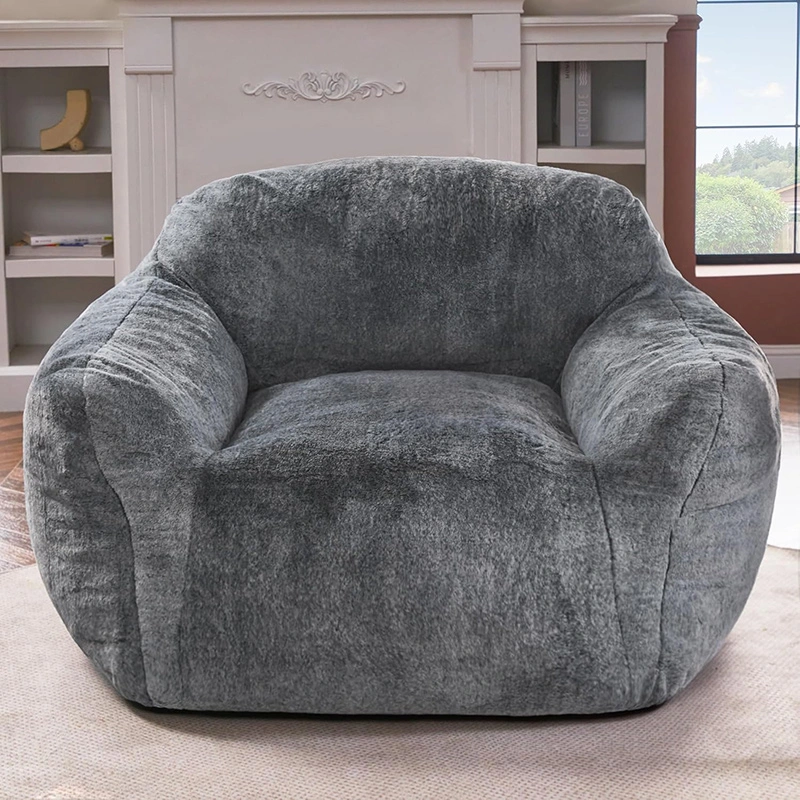 Oversized Lazy Sofa With Armrest and Compressible Shredded Foam